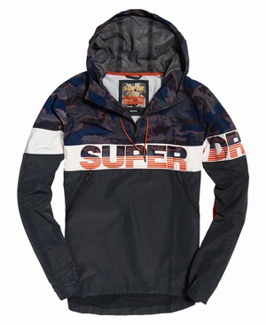 Superdry Ryley Overhead Férfi Kabát Camo/MélySzürke | ZGTJD2913